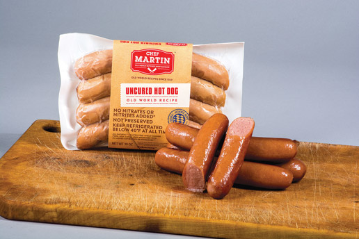Chef Martin - Old World Butcher Shop Sausage - Uncured Hot Dog